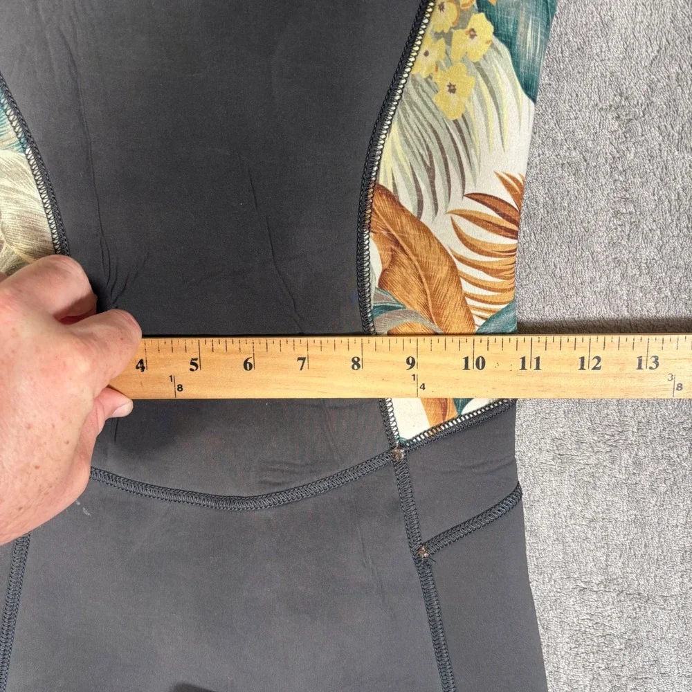 Rip Curl Dawn Patrol Youth 8 Tropical Floral Fullsuit Wetsuit Black 3/2mm Zip
